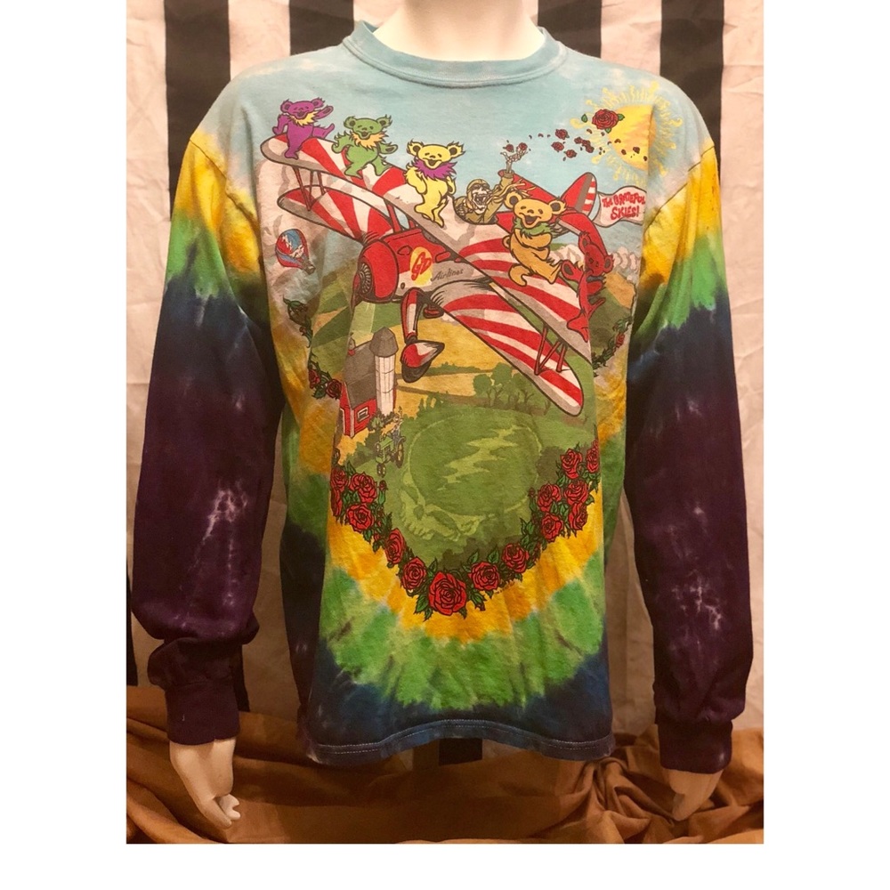 Long sleeve tie dye grateful dead